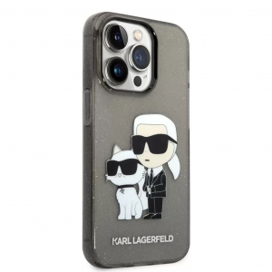 Karl Lagerfeld Apple iPhone 14 Pro tok fekete (KLHCP14LHNKCTGK )