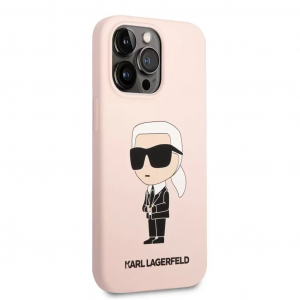 Karl Lagerfeld Apple iPhone 13 Pro  tok rózsaszín (KLHCP13LSNIKBCP)