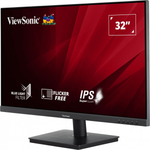 32" ViewSonic VA3209-2K-MHD LCD monitor fekete