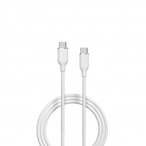 Devia JELLY USB-C - USB-C töltő- és adatkábel 1.2m fehér (129613)