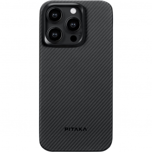 Pitaka MagEZ Case 4 Black / Grey Twill 600D Apple iPhone 15 Pro Max tok MagSafe rögzítéssel szürke (129606)