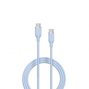 Devia JELLY USB-C - USB-C töltő- és adatkábel 1.2m kék (129615)