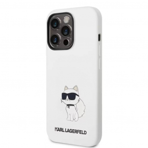 Karl Lagerfeld Apple iPhone 14 Pro tok fehér (KLHCP14LSNCHBCH)