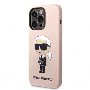 Karl Lagerfeld Apple iPhone 14 Pro tok rózsaszín (KLHCP14LSNIKBCP)