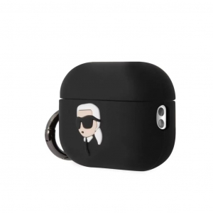 Karl Lagerfeld Airpods Pro 2 tok fekete (KLAP2RUNIKK)