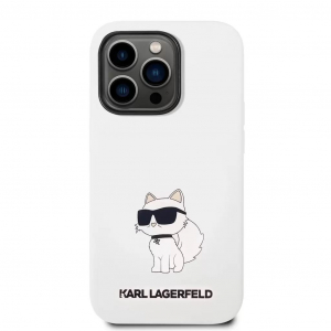 Karl Lagerfeld Apple iPhone 14 Pro tok fehér (KLHCP14LSNCHBCH)
