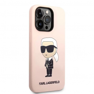 Karl Lagerfeld Apple iPhone 14 Pro tok rózsaszín (KLHCP14LSNIKBCP)