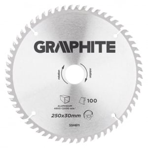 Graphite körfűrészlap átmérő: 250mm (55H611)
