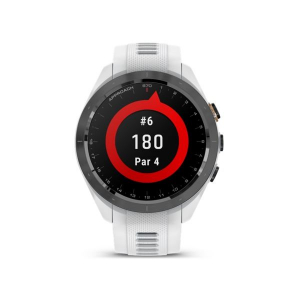 Garmin Approach S70 okosóra (42mm) fekete kerámia fehér szilikon szíjjal (010-02746-10)