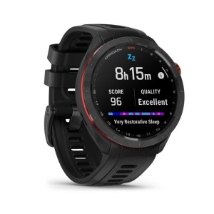 Garmin Approach S70 okosóra (47mm) fekete kerámia fekete szilikon szíjjal (010-02746-12)