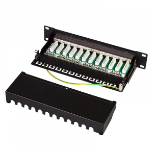 Logilink Cat.6A Patch Panel 12-port 10" fekete (NP0052B)