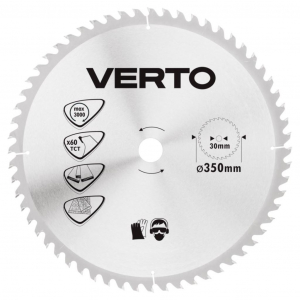 Verto körfűrészlap 60 fog, átmérője: 350mm (61H144)