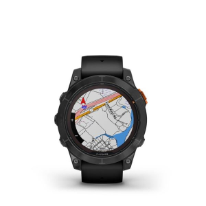 Garmin Fenix 7 Pro Solar okosóra szürke, fekete szilikon szíjjal (010-02777-01)