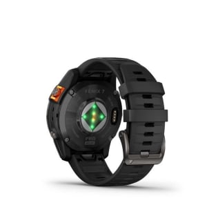 Garmin Fenix 7 Pro Solar okosóra szürke, fekete szilikon szíjjal (010-02777-01)