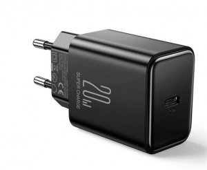 JOYROOM hálózati töltő USB-C aljzat (5V / 3A, 20W, gyorstöltés támogatás) fekete (JR-TCF06_BLACK)