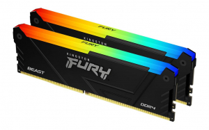 64GB 3200MHz DDR4 RAM Kingston Fury Beast RGB CL16 (2x32GB) (KF432C16BB2AK2/64)