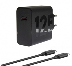 Motorola USB-C GaN hálózati töltő 125W + USB-C kábel fekete (MC-1252)