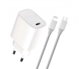 4-OK hálózati töltő USB-C aljzat (20W, PD gyorstöltő + lightning kábel) fehér (CVPD2I)