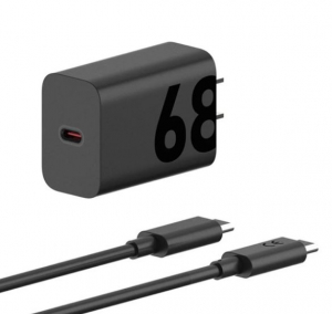 Motorola TurboPower 68W USB-C hálózati töltő + USB-C kábel fekete (SJMC682)