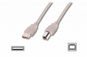 Assmann USB A-B összekötő kábel 1,8m (AK-300102-018-E)