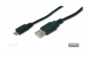 Assmann USB A --> mini USB összekötő kábel 1.8m (AK-300130-018-S)