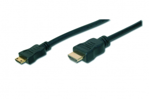 Digitus AK-330106-020-S HDMI A -->  mini HDMI C 2 méter összekötő kábel