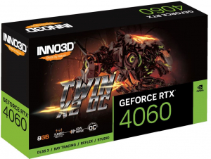 Inno3D GeForce RTX 4060 8GB TWIN X2 OC videokártya (N40602-08D6X-173051N)