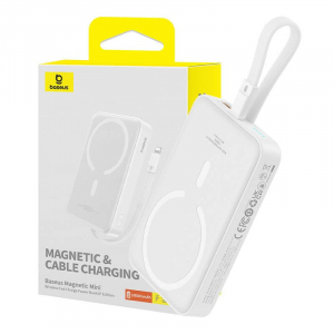 Baseus Magnetic Mini Powerbank 10000mAh 20W fehér (P10022109223-00)