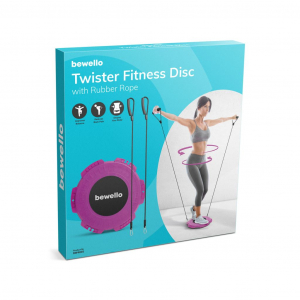 Bewello Twister fitnesz korong gumi kötéllel 29cm (BW4005)