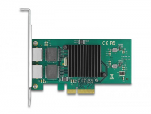 DeLock 89021 2x Gigabit PCIe h&aacute;l&oacute;zati k&aacute;rtya