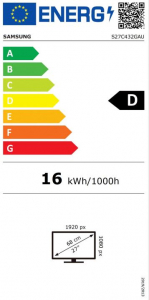 27" Samsung LS27C432GAUXEN FHD 2K IPS 16:9 4ms monitor