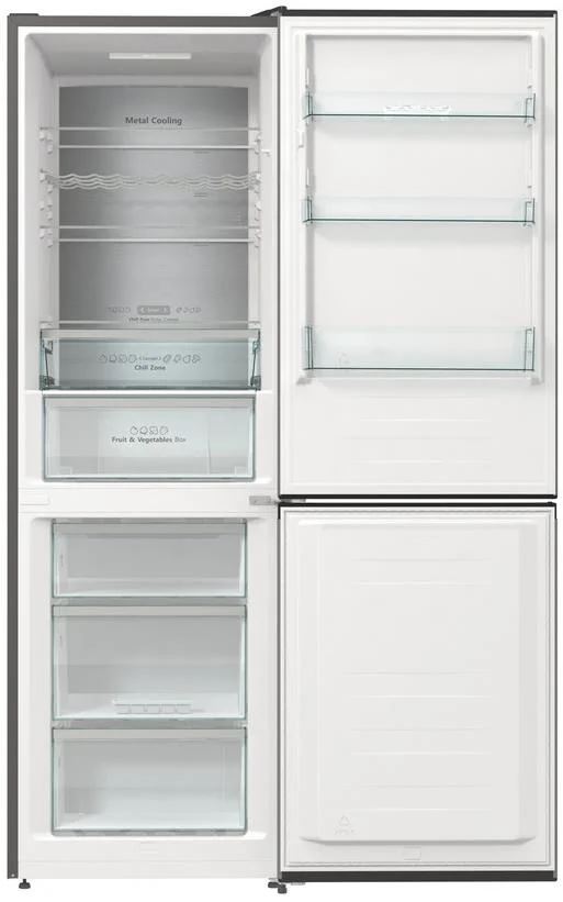 Hisense RB424N4CIB alulfagyasztós hűtőszekrény inox