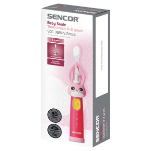 Sencor SOC 0811RS elektromos baba fogkefe rózsaszín