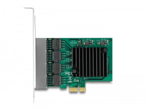 Delock PCI Express x1 Kártya - 4 x Gigabit LAN (89025)