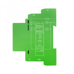 Shelly PRO Dimmer 2PM, DIN-sínes, 2 áramkörös (WiFi + Ethernet + Bluetooth) (ALL-REL-PRODIM2PM)