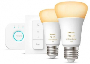 Philips Hue LED fényforrás E27 8W kezdőcsomag (929002468406)