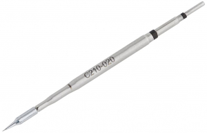 JBC Tools C210020 forraszt&oacute;hegy, g&ouml;mb&ouml;lyű, egyenes 0.1 mm