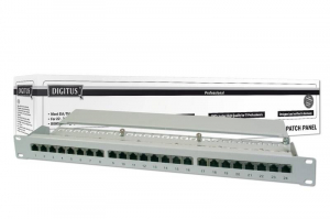 Digitus DN-91524S patch Panel 24 port 1U 19" CAT 5e árnyékolt