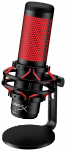 HyperX QuadCast vezetékes számítógépes mikrofon fekete-piros (4P5P6AA)