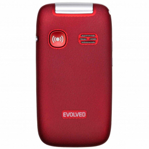 Evolveo EasyPhone FS mobiltelefon piros-ezüst (EP-771-FSR)