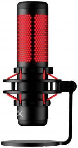 HyperX QuadCast vezetékes számítógépes mikrofon fekete-piros (4P5P6AA)