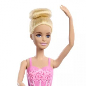 Mattel Barbie: Szőke hajú balerina baba rózsaszín tütüben (HRG34)
