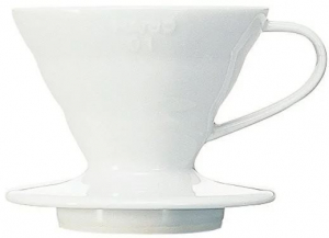 Hario Dripper V60-01 filteres kávékészítő kerámia fehér (VDCR-01-W)