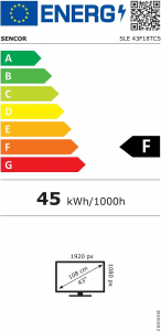 Sencor SLE 43F18TCS 43" Full HD LED TV