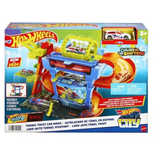 Mattel Hot Wheels City: Emeletes autómosó pályaszett színváltós kisautóval (HTN80)