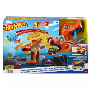 Mattel Hot Wheels: Kobratámadás a pizzériában pályaszett (HTN81)