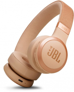 JBL LIVE 670 BTNC Bluetooth zajszűrős fejhallgató homok (JBLLIVE670NCSAT)