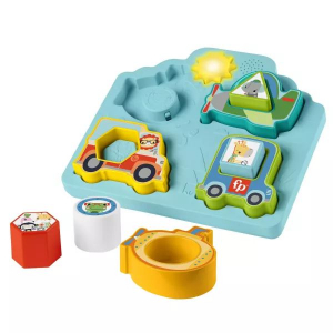 Mattel Fisher-Price: Forma és járgány kirakó fénnyel és hanggal (HRP31)