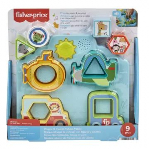 Mattel Fisher-Price: Forma és járgány kirakó fénnyel és hanggal (HRP31)
