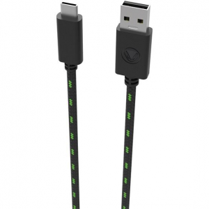 snakebyte Xbox Series X USB-A - USB-C t&ouml;ltő fekete-z&ouml;ld 3m (SB916274)